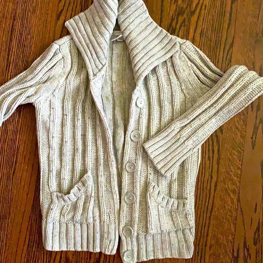 Grey knit sweater
